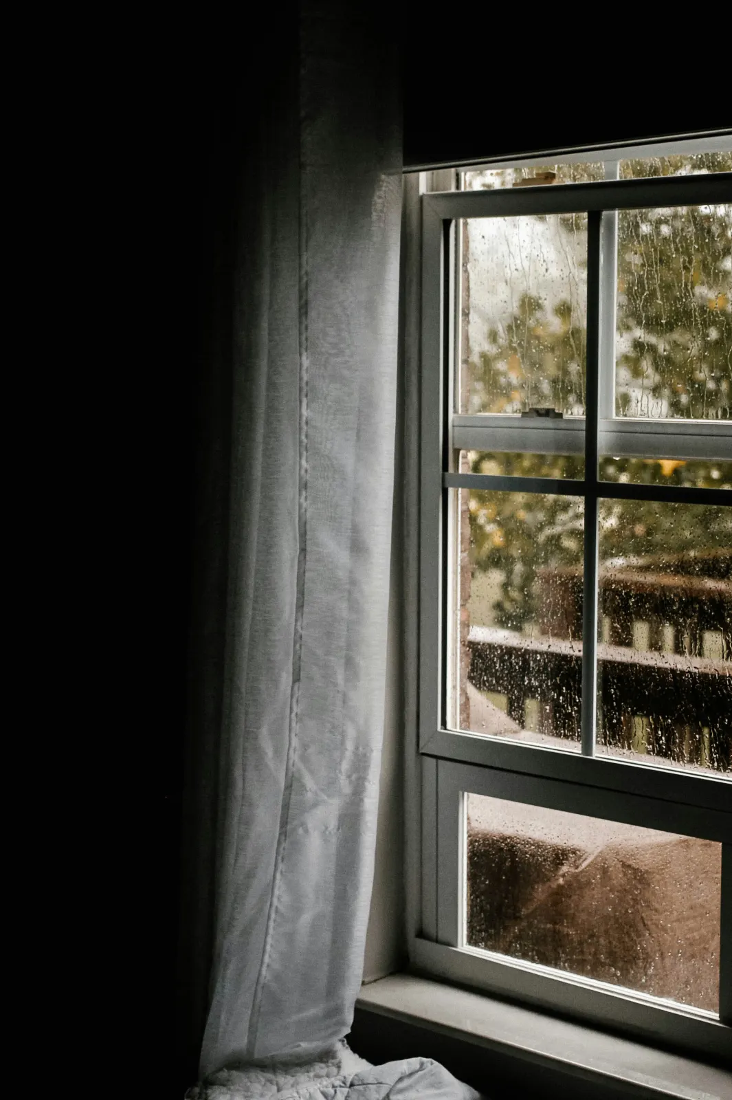 Double-hung window tilted in for cleaning — Montreal installation detail